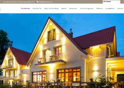 Plumbohms Hotels und Apartments WordPress Website