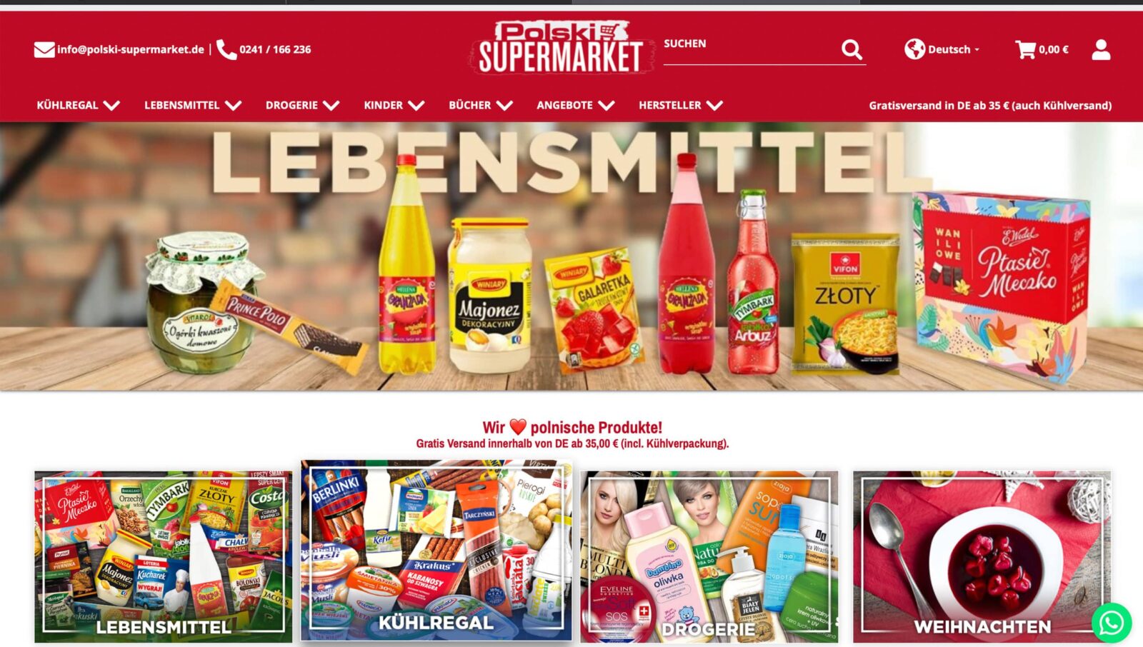 polski-supermarket.de by Michael Gahn DESIGN aus Plauen