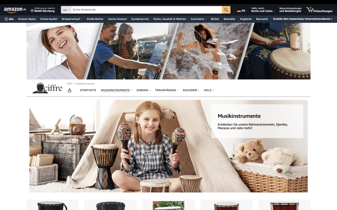 Amazon Brand Shop by Michael Gahn Design