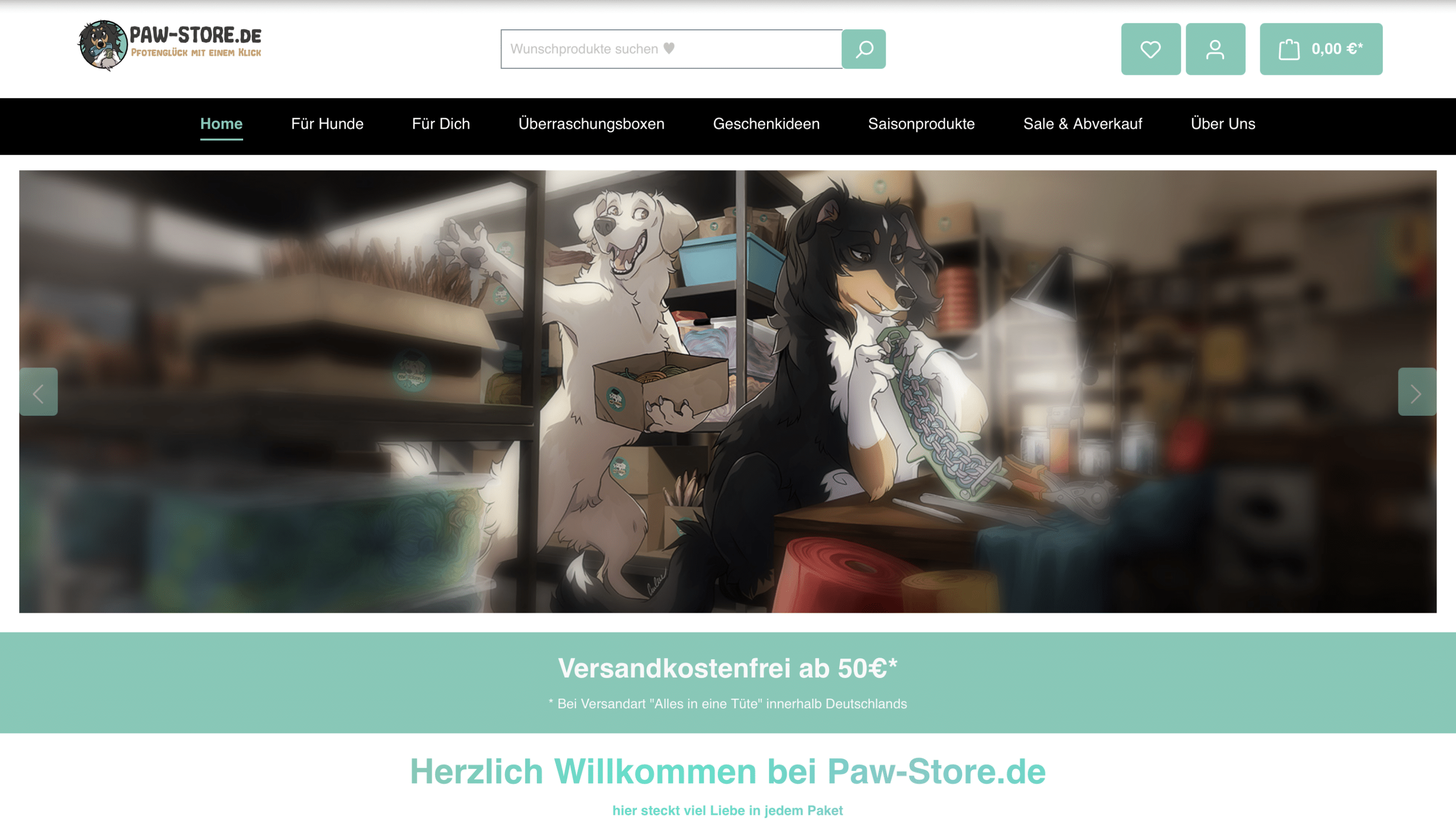 Paw-Store.de Shopware 6 Shop